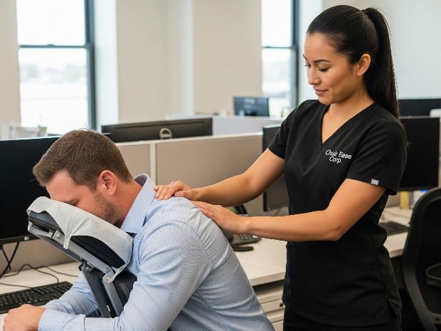 Book a massage with Chair Ease Coporate Massage L.L.P | Dallas TX 75232