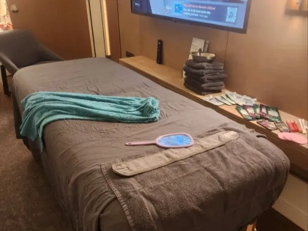 Moment of peace and massage 