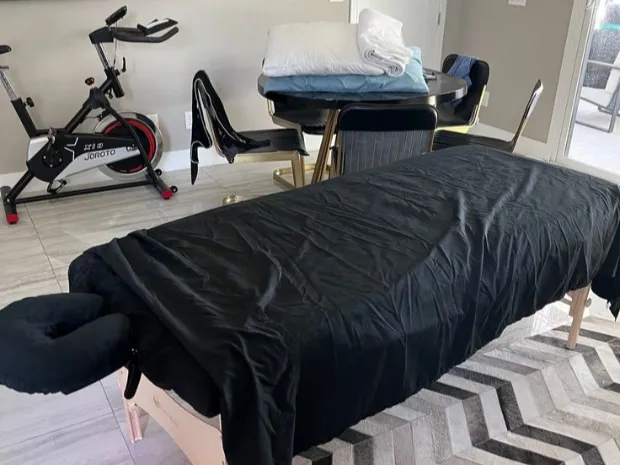 Stellar the massage therapist worker