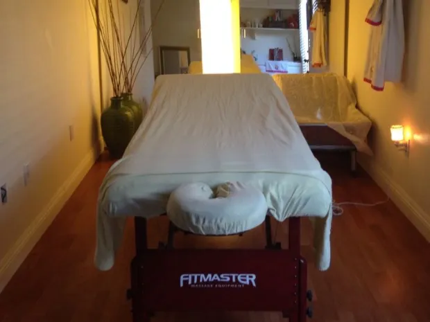 Moment of peace and massage 