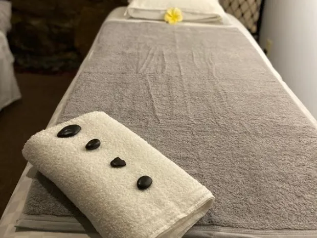 Moment of peace and massage 