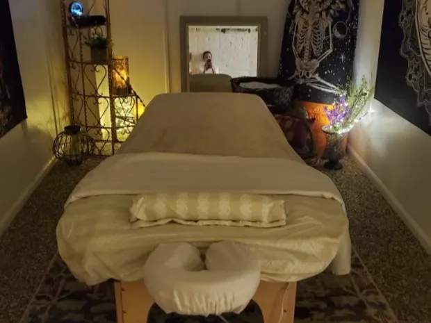 Moment of peace and massage 