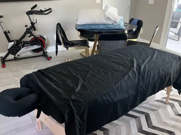 Moment of peace and massage 
