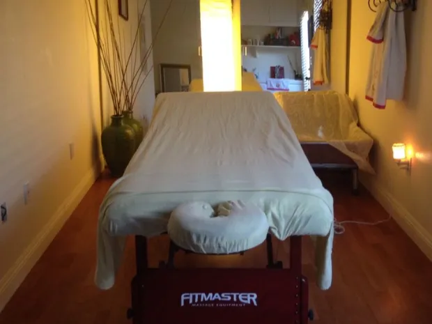 Moment of peace and massage 