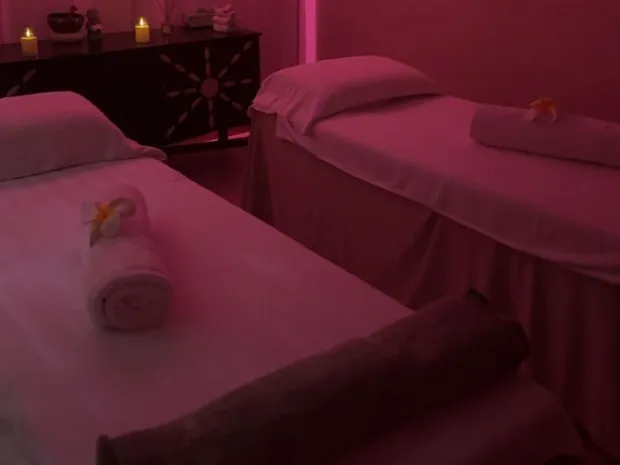 Moment of peace and massage 