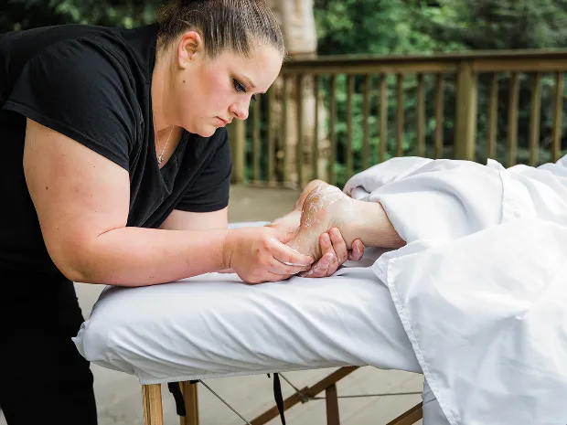 Massage in the Woods